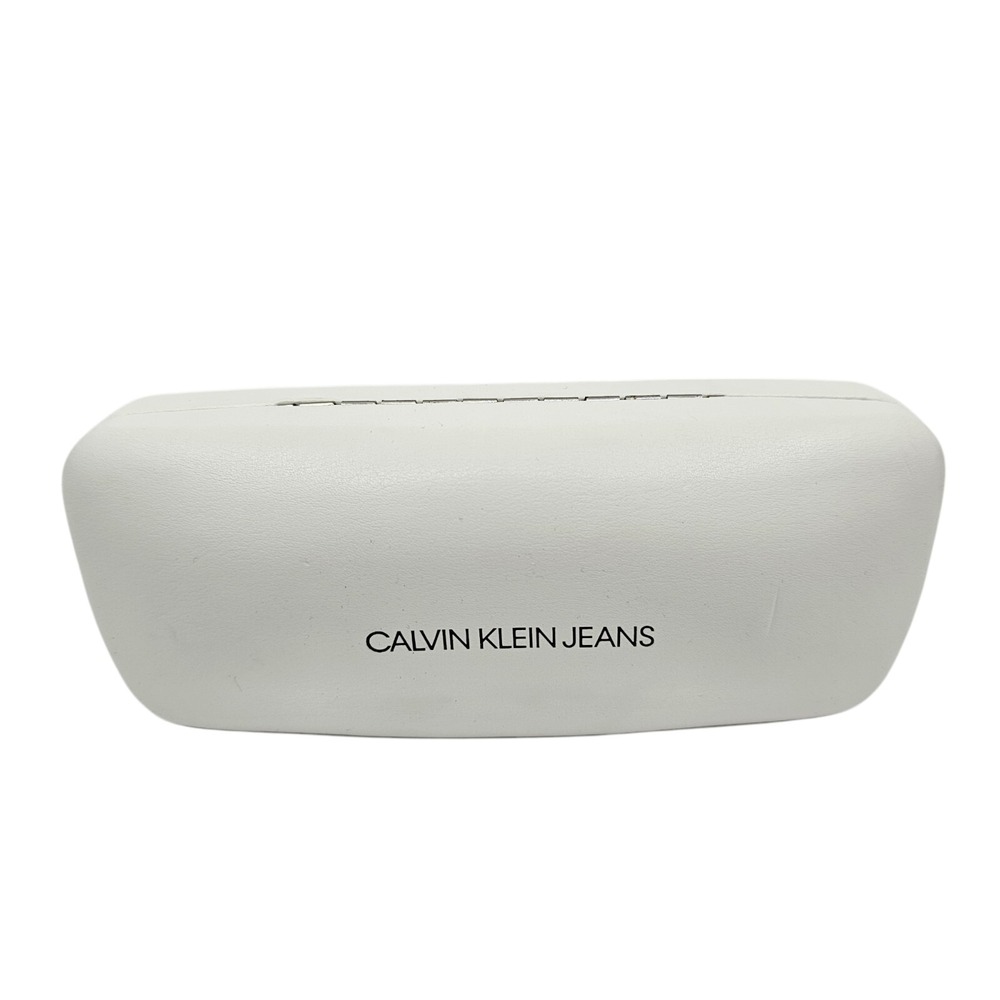 AUTHENTIC CALVIN KLEIN JEANS - WHITE - HARD EYEGLASSES CASE " ONLY"